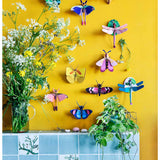 Studio Roof wall decor featuring a honey bee flying insect illustration for nature-inspired wall art decor.