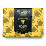 Gentlemen's Hardware Sports Trivia game box with colorful design and sports-themed illustrations on the cover.