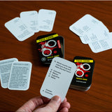 True Crime Trivia Tin by isAlbi, featuring a compact metal container with trivia cards and themed artwork related to true crime.