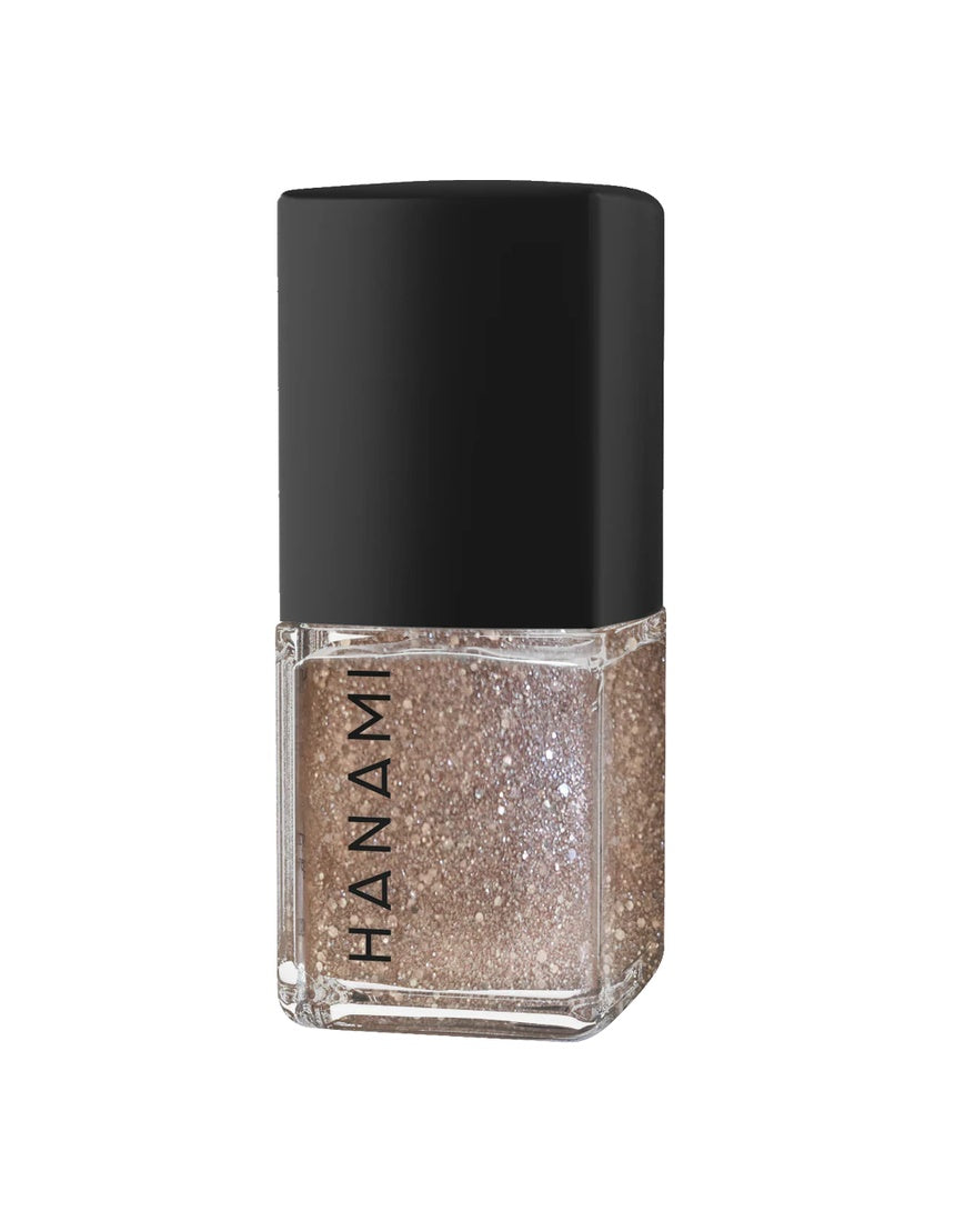 Hanami Dancing On My Own nail polish bottle by Hanami Cosmetics with vibrant pink and purple shades.