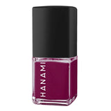 Hanami Doria nail polish bottle by Hanami Cosmetics with vibrant pink color and elegant packaging.