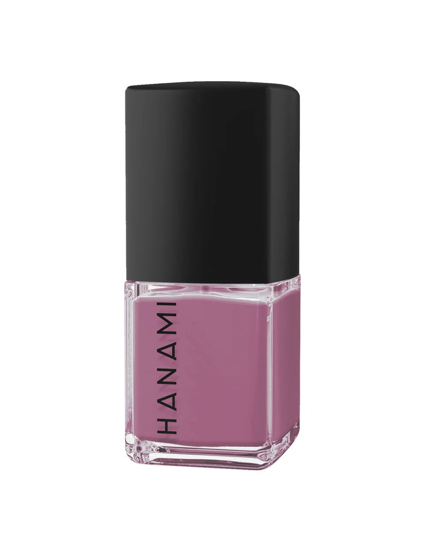 Hanami Cosmetics Fade Into You Jelly Nail Polish in a translucent, pastel pink shade, displayed on a white background.