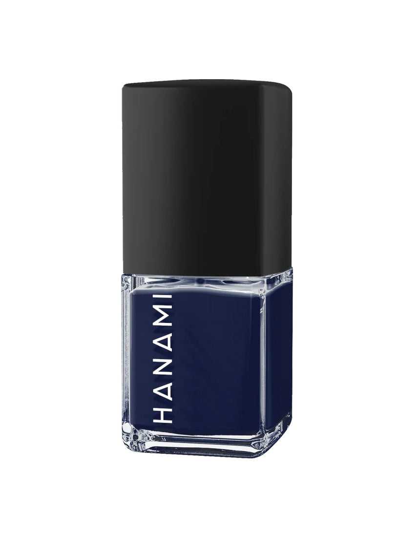 Hanami Ophelia nail polish bottle from Hanami Cosmetics with a sleek, colorful design and the polish shade visible in the image.