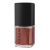 Hanami Rosewood nail polish bottle from Hanami Cosmetics, showcasing deep, rich wood-toned nail color in a sleek bottle.