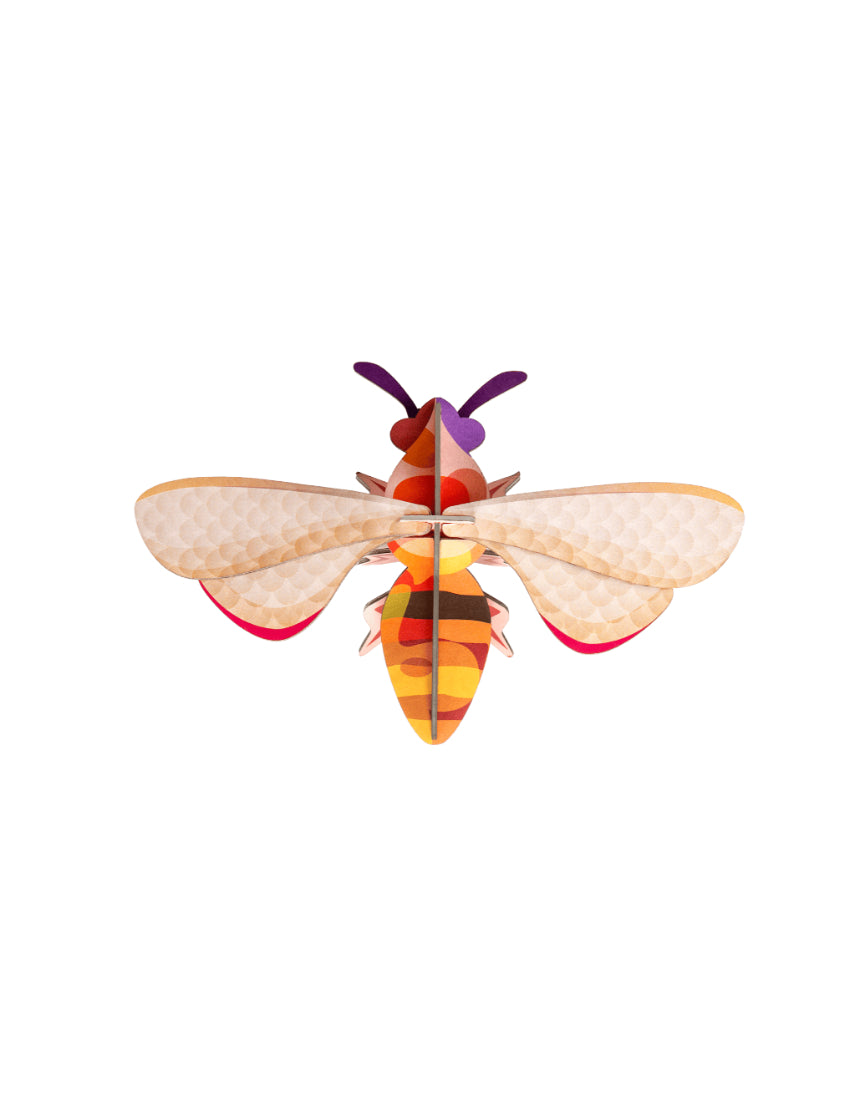 Studio Roof Honey Bee wall decor art featuring a detailed honey bee illustration on a neutral background.