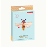 Studio Roof honey bee wall art decor featuring a detailed honey bee illustration on a neutral background.