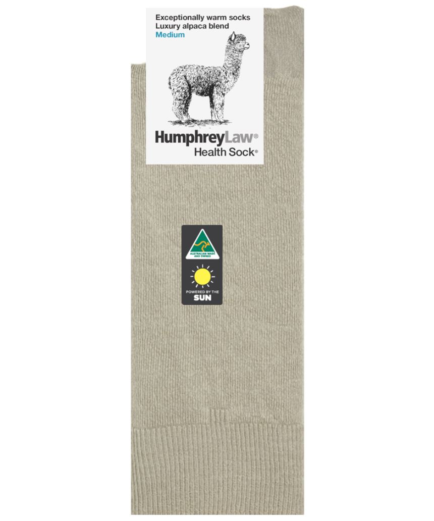 Black small baby alpaca socks from Humphrey Law, soft and cozy for infants.