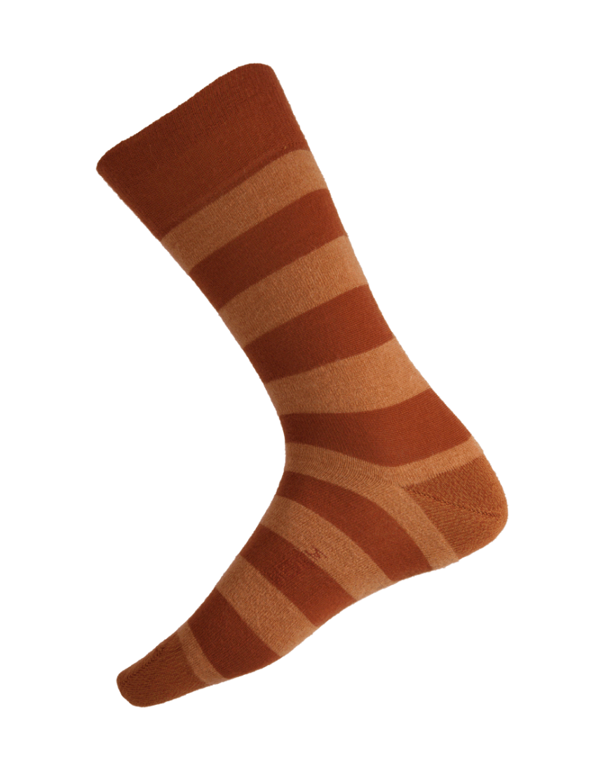 Humphrey Law fine merino and baby alpaca socks in small size, featuring a cozy berry-colored knit pattern.