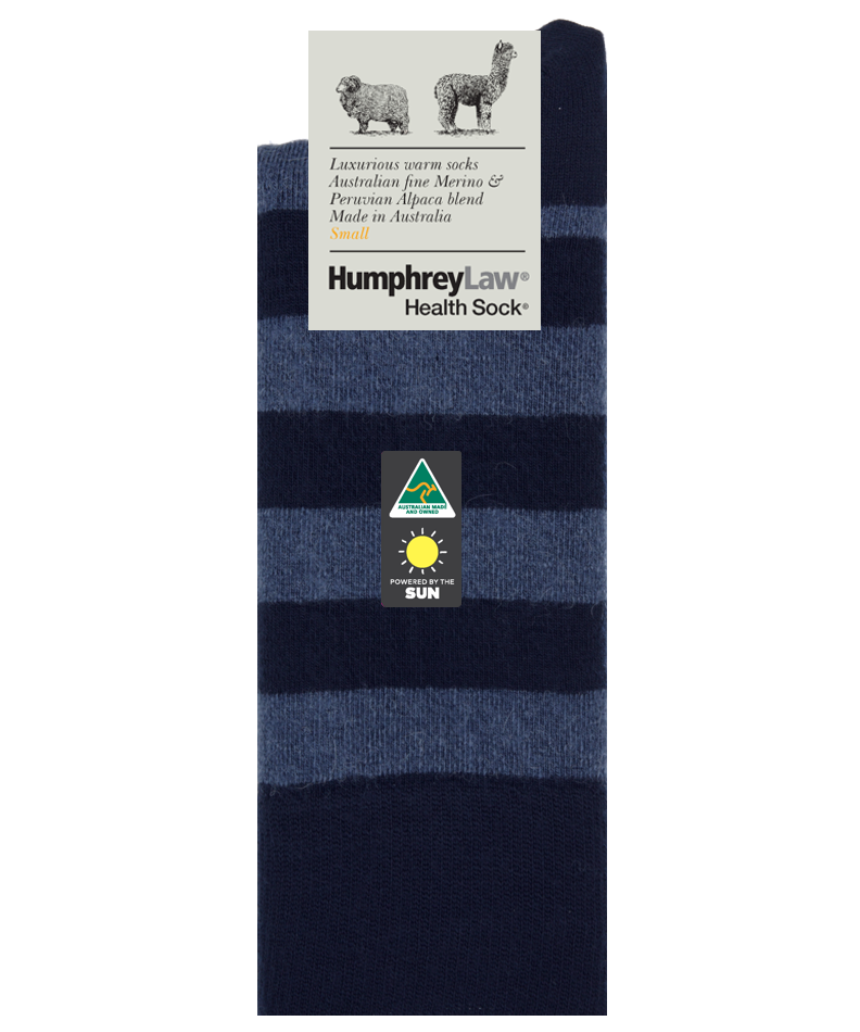 Humphrey Law Fine Merino and Baby Alpaca Socks in medium size, featuring soft, cozy knit in berry color.