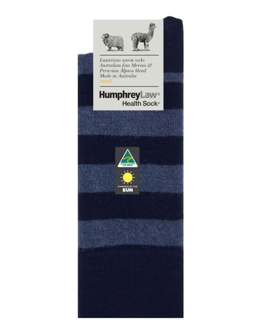 Humphrey Law Fine Merino and Baby Alpaca Socks in medium size, featuring soft, cozy knit in berry color.