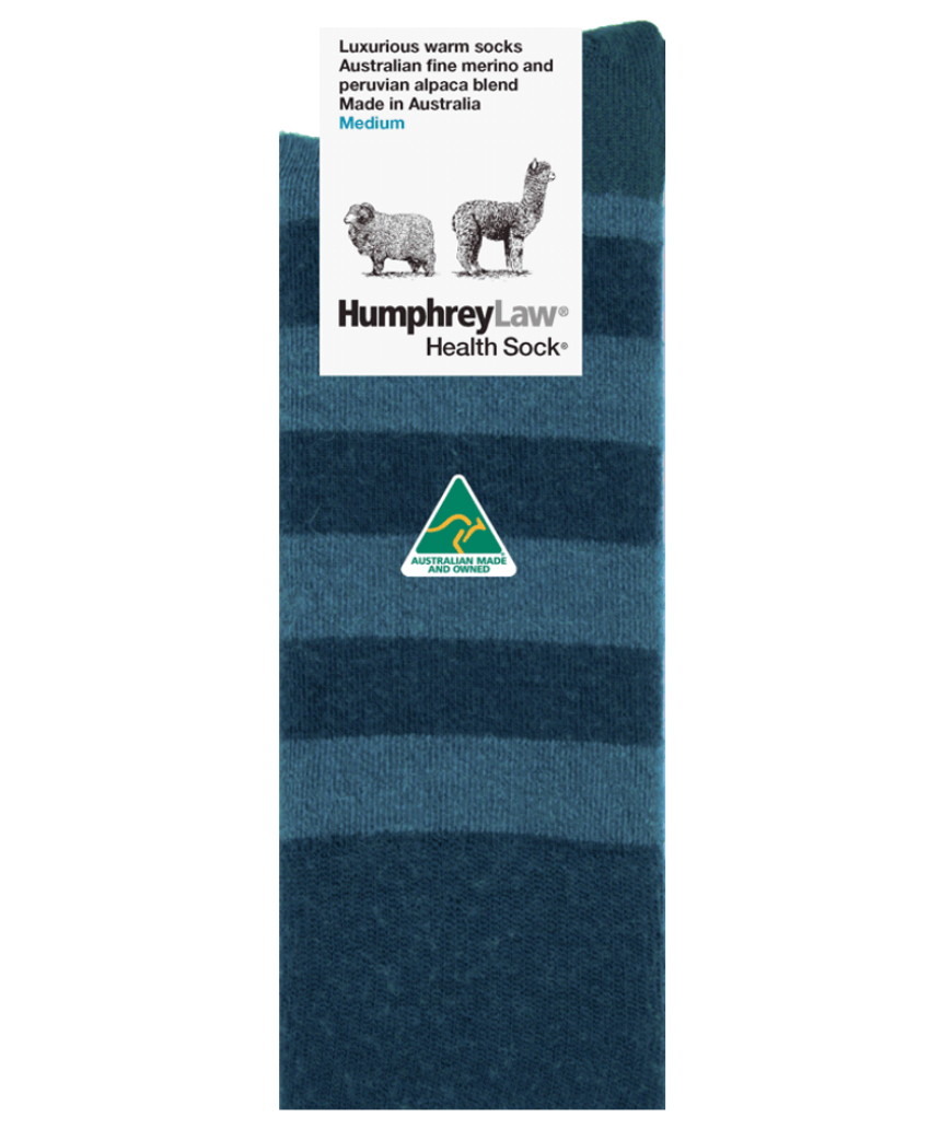 Humphrey Law Fine Merino & Baby Alpaca Socks in medium size, featuring soft, warm fabric in a berry color.