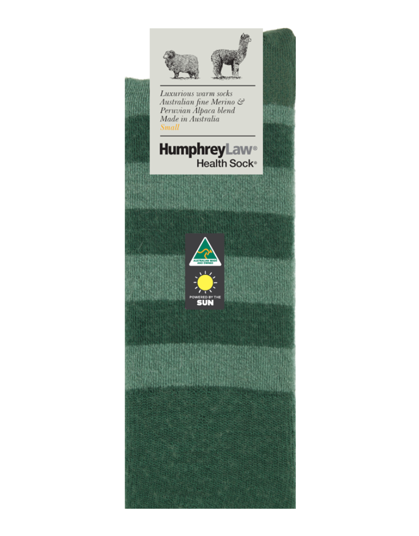 Humphrey Law fine merino and baby alpaca socks in medium size, soft and warm, with a berry color and comfortable fit.