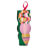 Huxter Adorned Christmas Hanging Hand Cream in green with festive design, featuring a decorative hanging ornament for holiday skincare.