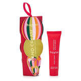Huxter Adorned Christmas Hanging Hand Cream in Mulberry with festive packaging and decorative hanging charm.
