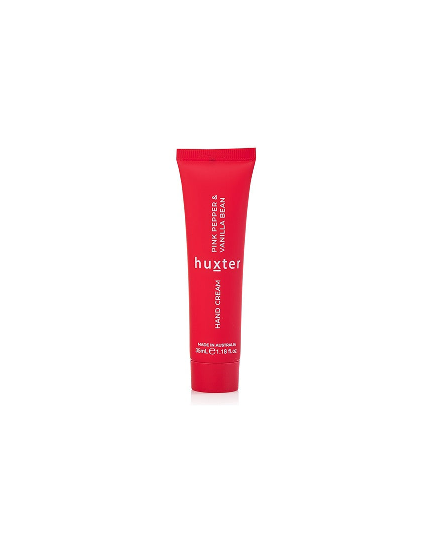 Huxter Adorned Christmas Hanging Hand Cream in Mulberry with festive packaging and decorative hanging design.