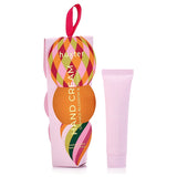 Huxter Adorned Christmas Hanging Hand Cream in soft pink with festive decorative packaging, perfect for holiday gift-giving.