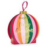 Huxter Adorned Christmas Hanging Lip Balm in Mulberry flavor, featuring festive packaging with a decorative design.