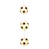 isAlbi Illuminate String Lights Soccer featuring glowing soccer ball-shaped bulbs on a flexible string light for outdoor decor