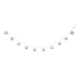 isAlbi Illuminate String Lights Soccer with glowing soccer ball designs for decorative outdoor or indoor lighting.