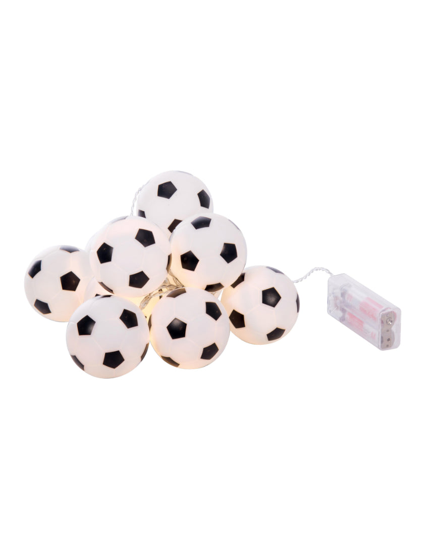 isAlbi Illuminate String Lights Soccer-themed string light with glowing soccer ball bulbs for decorative outdoor or indoor lighting