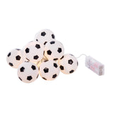 isAlbi Illuminate String Lights Soccer-themed string light with glowing soccer ball bulbs for decorative outdoor or indoor lighting