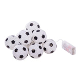 isAlbi Illuminate String Lights Soccer design, decorative string lights with soccer-themed bulbs for outdoor or indoor decoration
