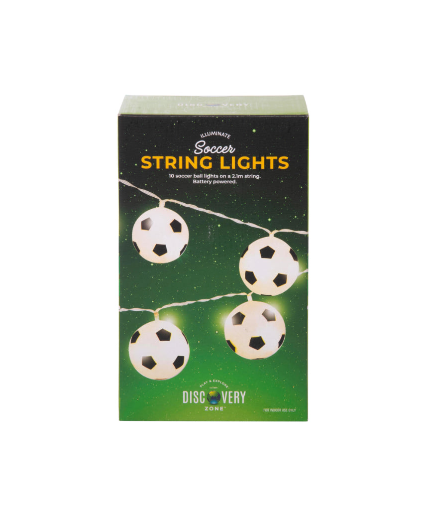 isAlbi Illuminate String Lights Soccer design, outdoor string light with soccer-themed bulbs for decorative lighting.