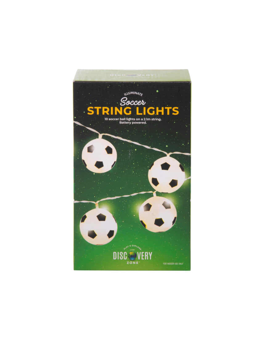 isAlbi Illuminate String Lights Soccer design, outdoor string light with soccer-themed bulbs for decorative lighting.