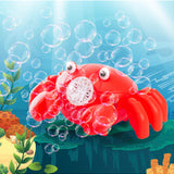 Colorful crawling crab bubble blower toy by isAlbi with vibrant design and bubble-making features for kids' outdoor fun.