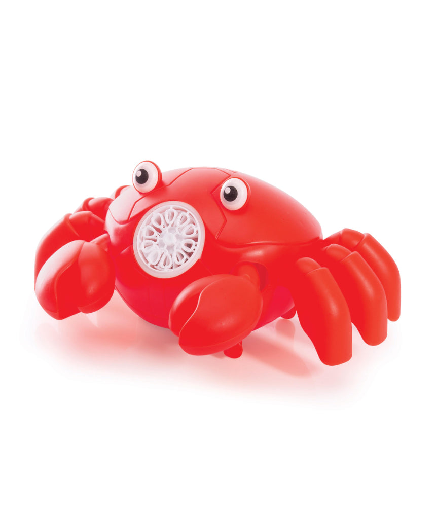 isAlbi crawling crab bubble blower toy with colorful bubbles and a cute crab design, perfect for children's outdoor play.