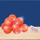 isAlbi Illuminate String Lights Basketball design, flexible string light with basketball-shaped bulbs for decorative lighting.