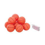 isAlbi Illuminate basketball-themed string lights with glowing basketball-shaped bulbs on a decorative string.