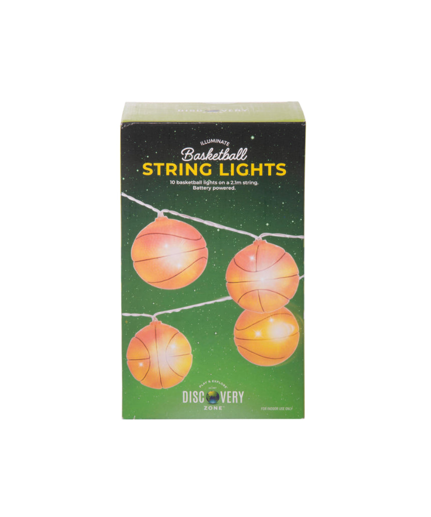isAlbi Illuminate String Lights Basketball design, decorative string light with basketball-shaped bulbs for indoor or outdoor use