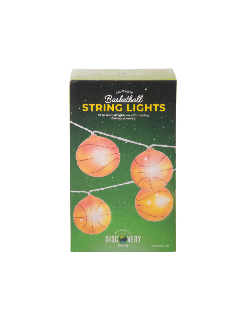 isAlbi Illuminate String Lights Basketball design, decorative string light with basketball-shaped bulbs for indoor or outdoor use