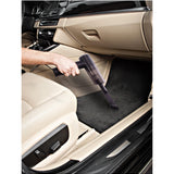 isAlbi Deluxe car vacuum cleaner and pump for car cleaning, showing compact device with hoses and attachments.