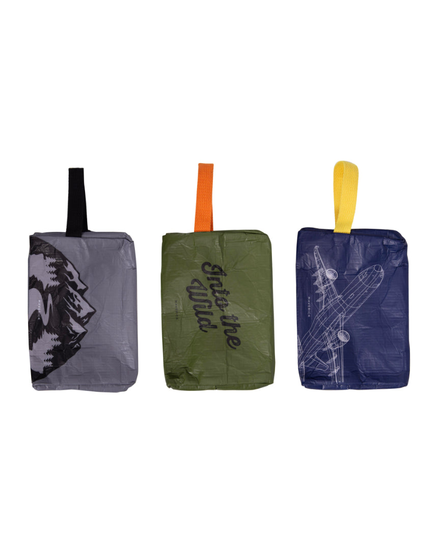 isAlbi Maverick toiletries bag with assorted compartments, compact cosmetic and toiletry bag for travel organization.