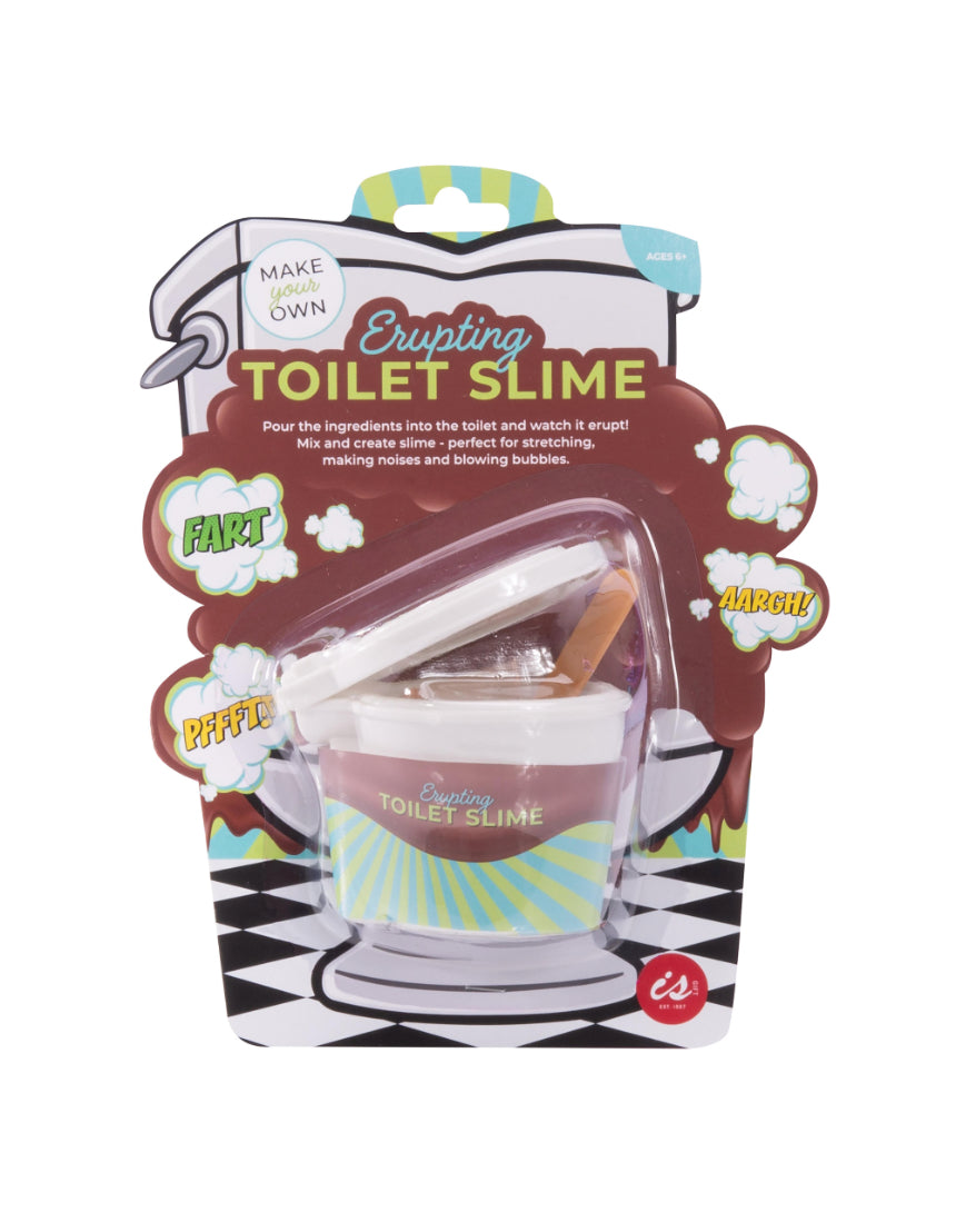 Kids' erupting toilet slime by isAlbi, colorful slime with a fun, erupting effect, designed for children to make and play with.