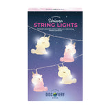 Colorful unicorn fantasy string lights by isAlbi featuring whimsical unicorn-shaped bulbs for decorative lighting.