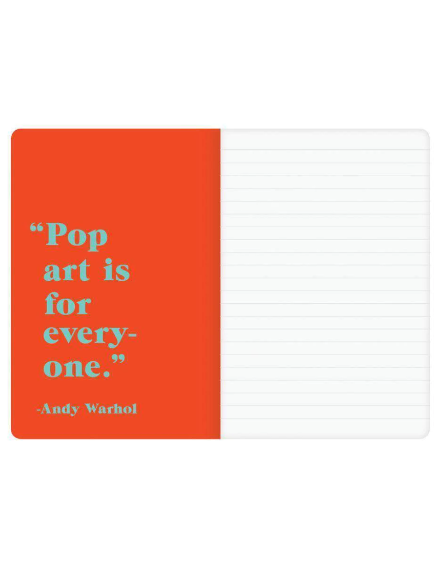 Andy Warhol mini notebook set by IS Gift with colorful pop art covers, perfect for writing and note-taking.