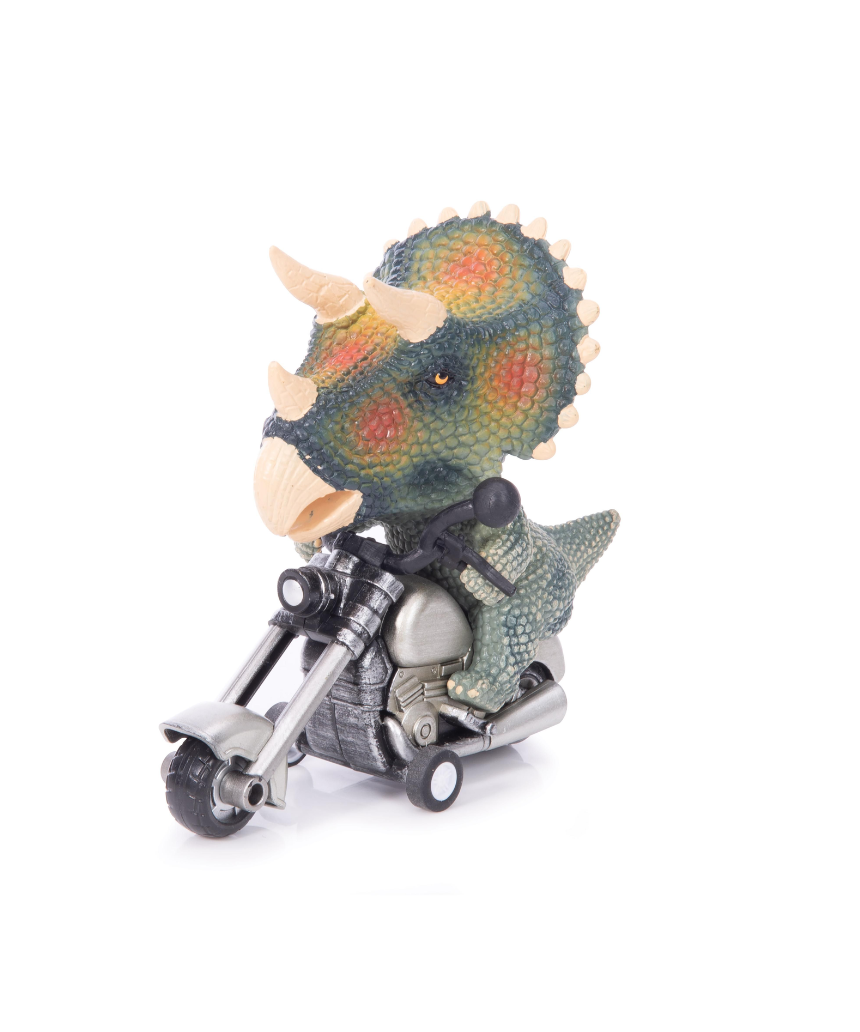 Colorful IS Gift Dino Bike for kids, featuring a playful dinosaur design and sturdy frame suitable for young children.