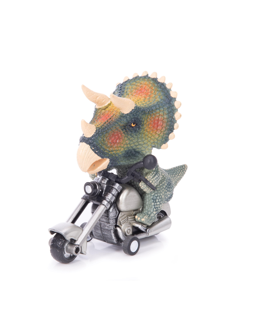 Colorful IS Gift Dino Bike for kids, featuring a playful dinosaur design and sturdy frame suitable for young children.