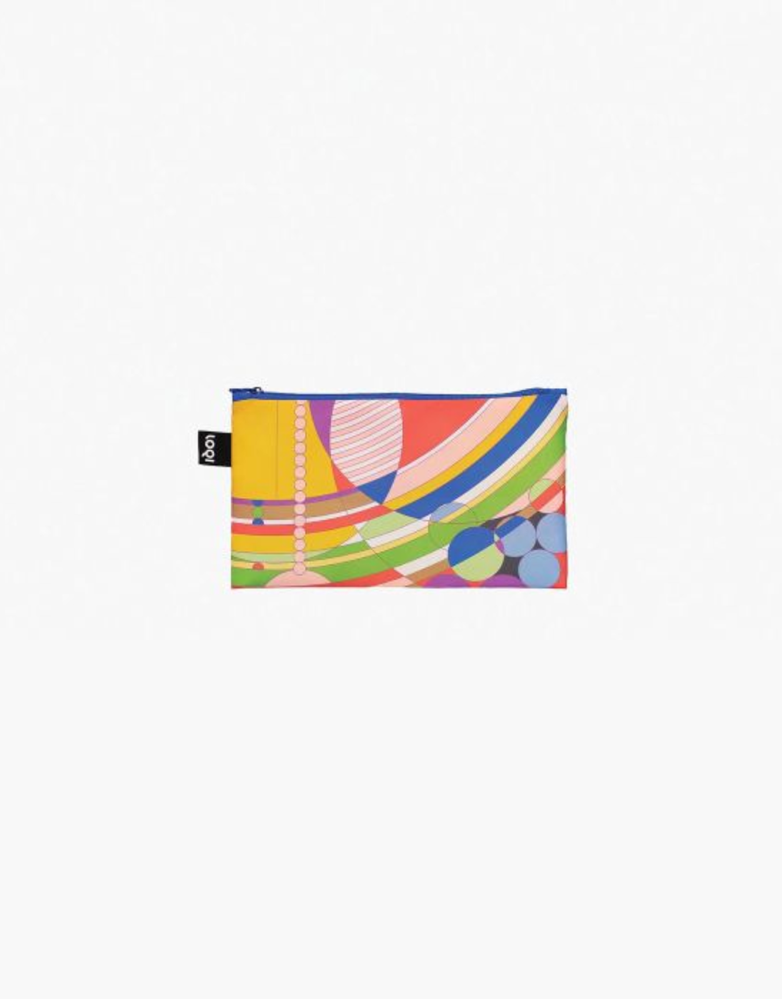 Set of three Frank Lloyd Wright zip pockets by IS Gift, featuring stylish patterns and compact design for everyday use.