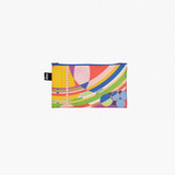 Set of three Frank Lloyd Wright zip pockets by IS Gift, featuring stylish patterns and compact design for everyday use.