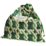 Sage x Clare Delphine Cosmetic Pouch in Anise, a stylish floral toiletry bag with zipper closure and spacious interior.