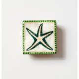 Jones & Co Mariner Box Starfish jewelry box with starfish design on a white background.