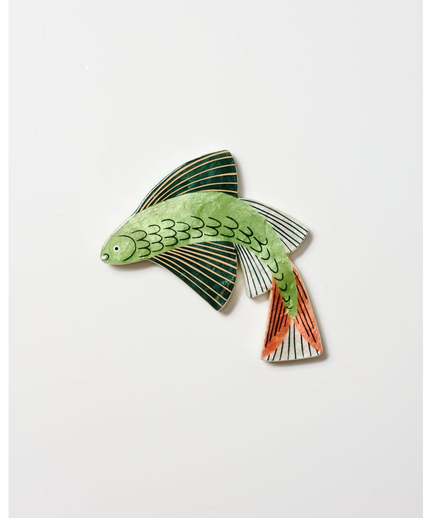 Jones & Co Mariner Wall Art featuring a detailed fish illustration on a neutral background for nautical home decor.