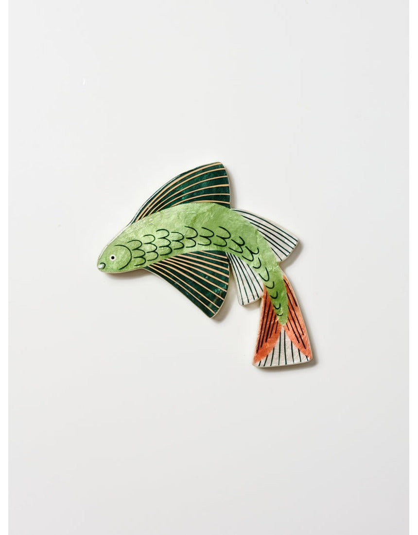 Jones & Co Mariner Wall Art featuring a detailed fish illustration on a neutral background for nautical home decor.