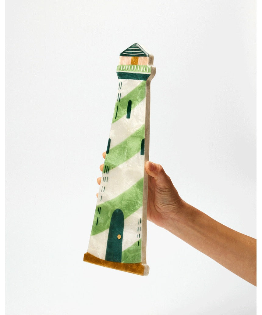 Jones & Co Mariner Wall Art featuring a lighthouse design, suitable for nautical-themed home decor, wall decoration, or maritime style.