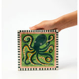 Jones & Co Mariner Wall Art featuring an octopus design, vibrant marine-inspired artwork for coastal decor.
