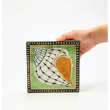 Jones & Co Mariner Wall Art featuring a detailed seashell design, perfect for coastal or nautical-themed decor.